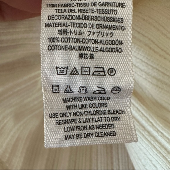 NWT FP ivory pointelle lace-up tank - Picture 5 of 5